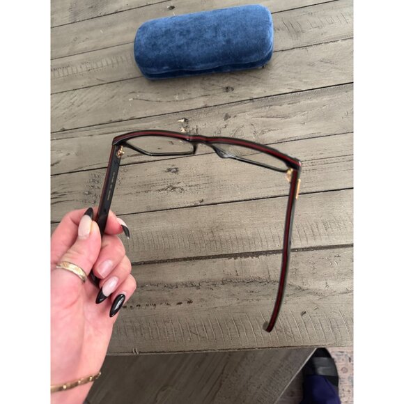 GUCCI GG0272O Rectangular Optical Eyeglasses Black Frame Prescription - Picture 14 of 15